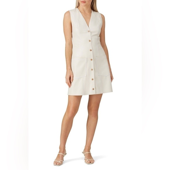 Nanushka Menphi Vegan Leather Mini Dress XS